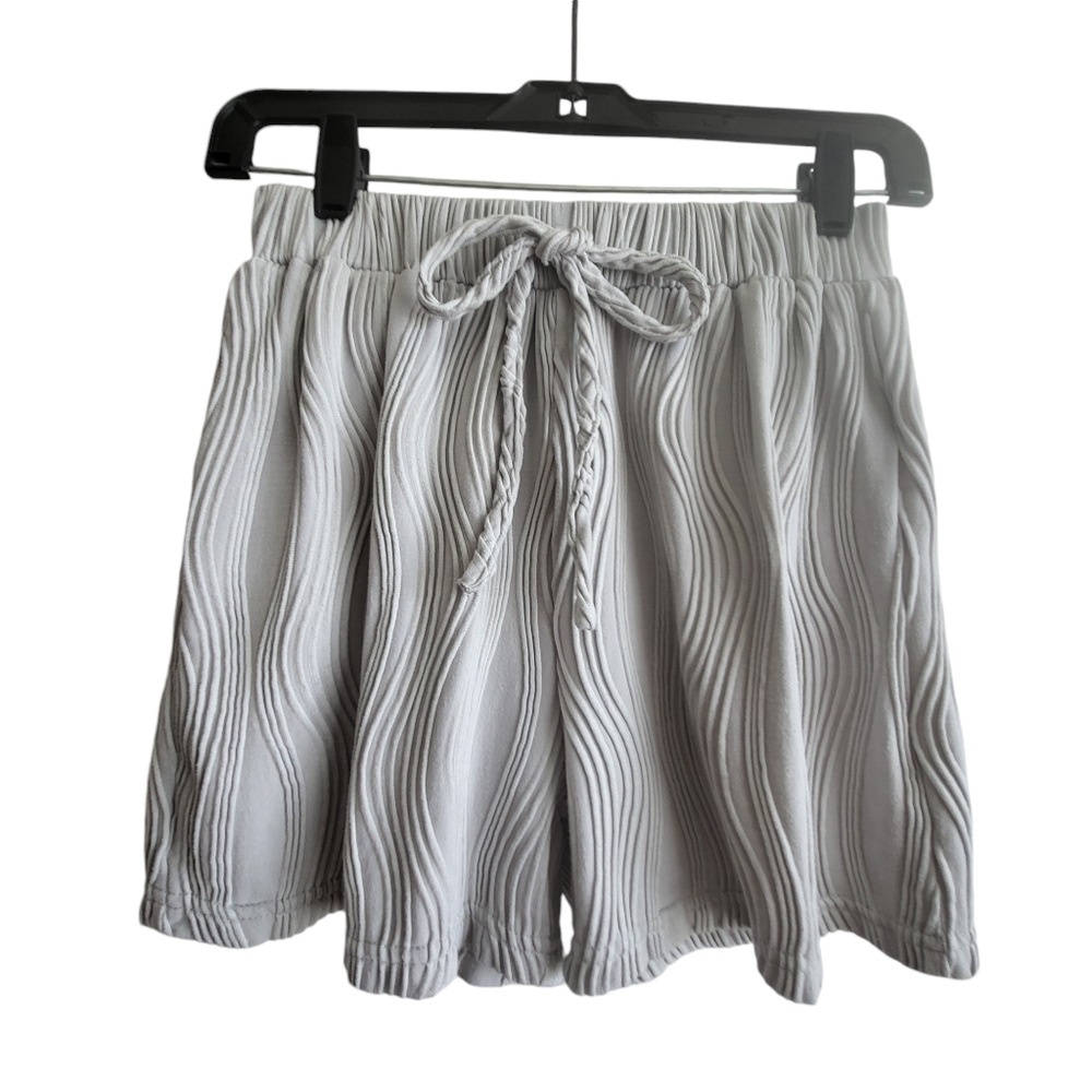 Shein Loungewear Shorts Girls S Textured Light Gray
